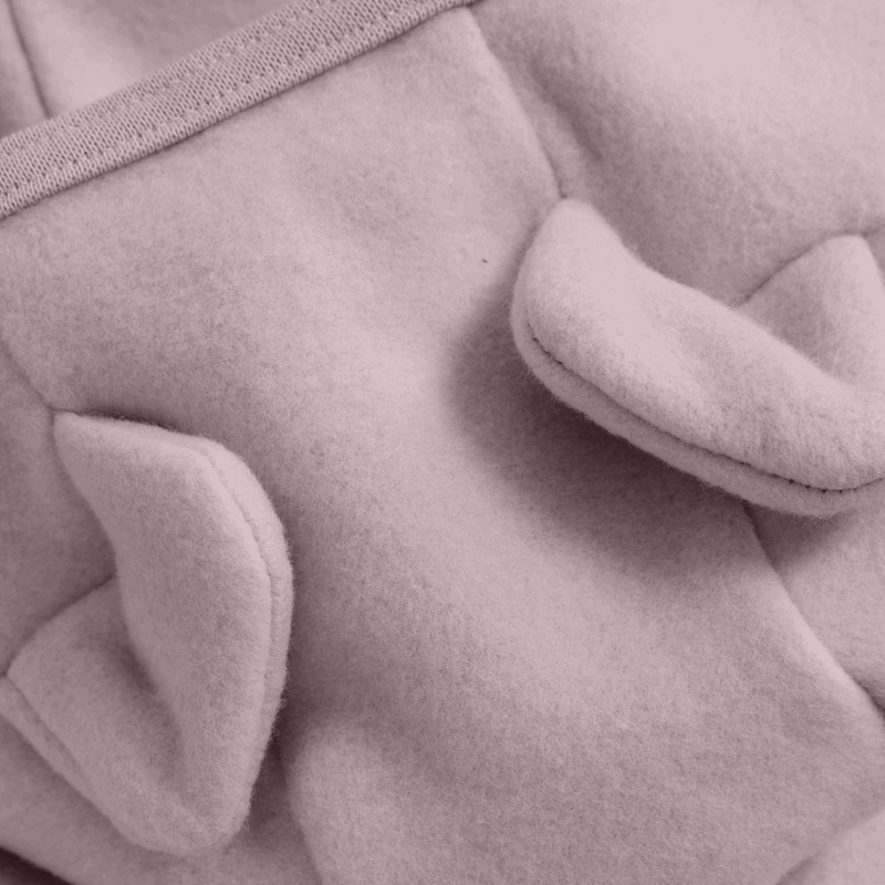 Pram Suit Ears Cot. Fleece Deauville Mauve - Huttelihut - Rumpetroll