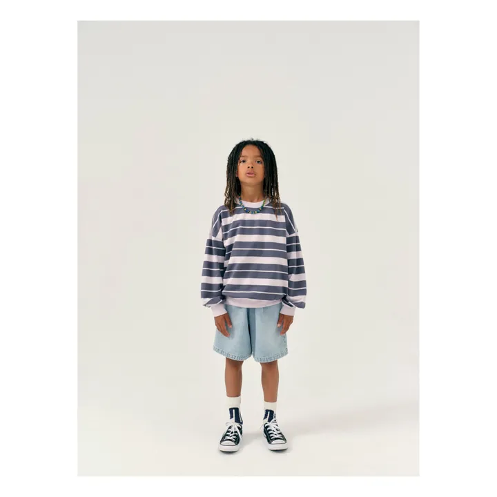 Main Story Sweat Bubble Rayé | Gris