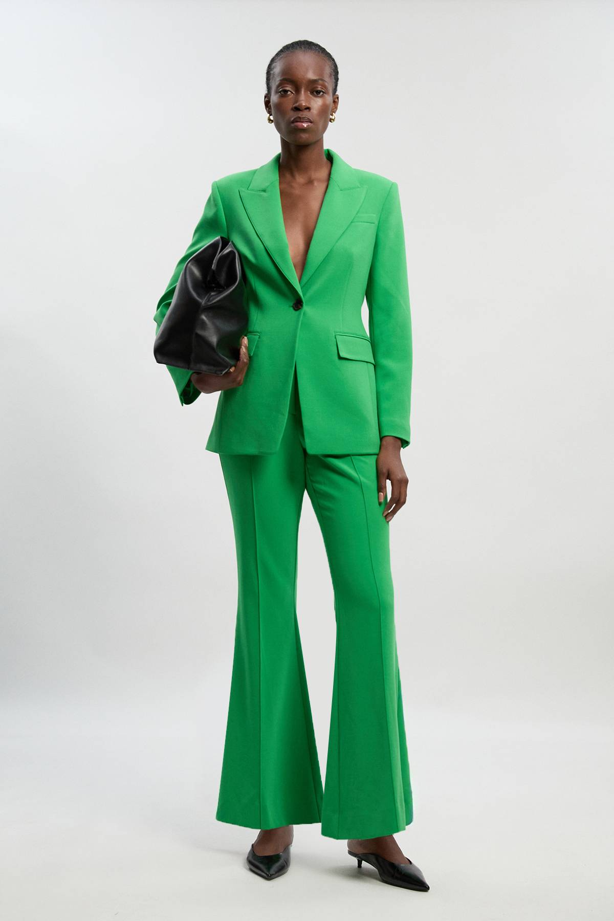 KarenMillen Blazer Cintré Stretch À Simple Boutonnage