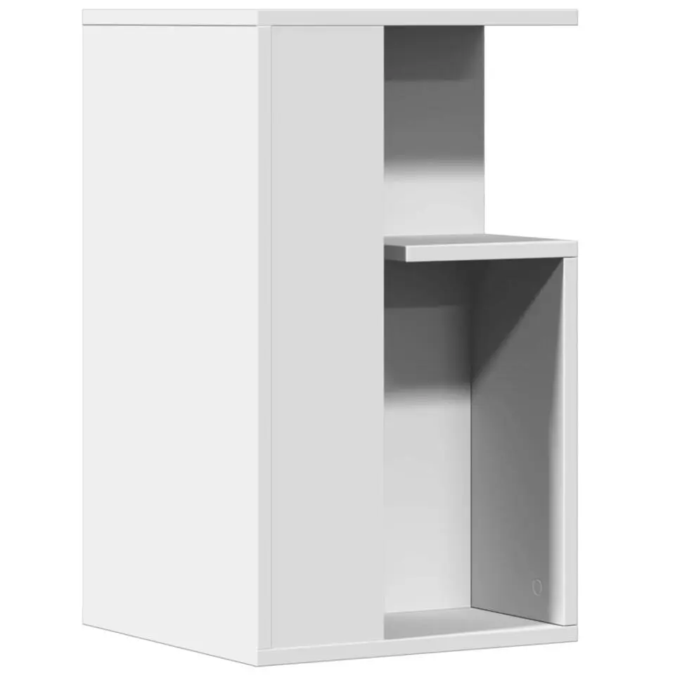 vidaXL Bijzettafel - Modern - Wit - Bewerkt hout - 35x35x60 cm