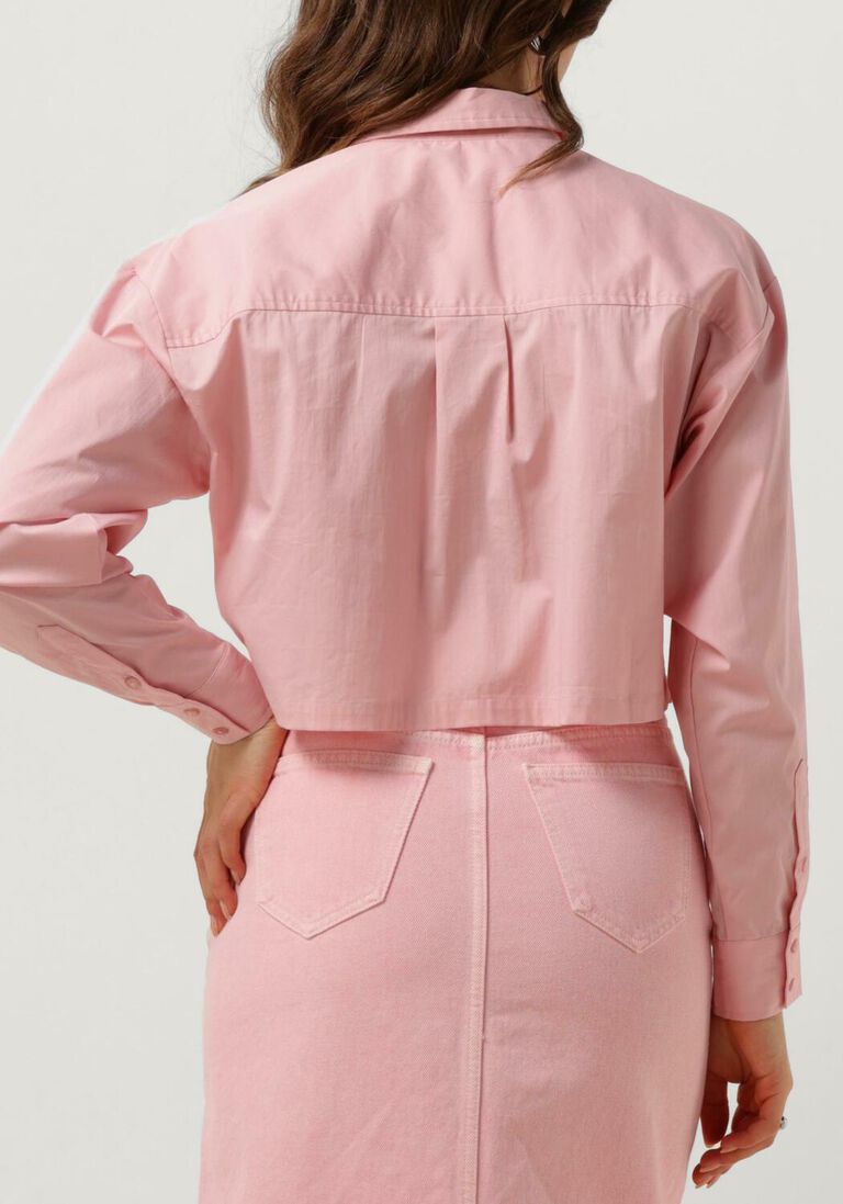 roze co'couture blouses cotton crisp cropped shirt