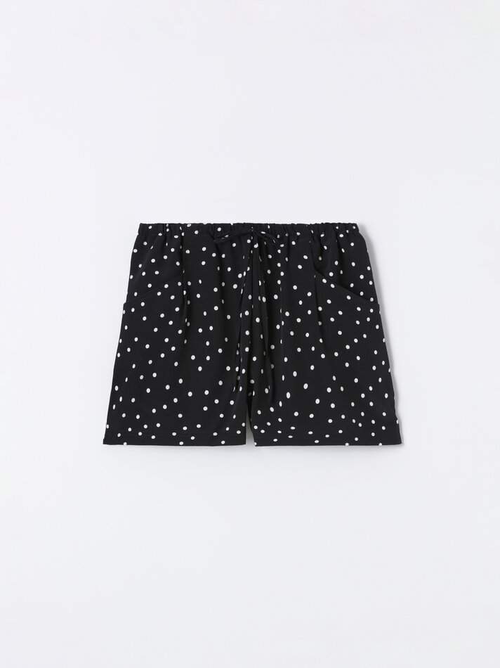Calções estampados - Preto