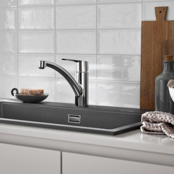 Grohe Quickfix keukenkraan Start lage uitloop chroom