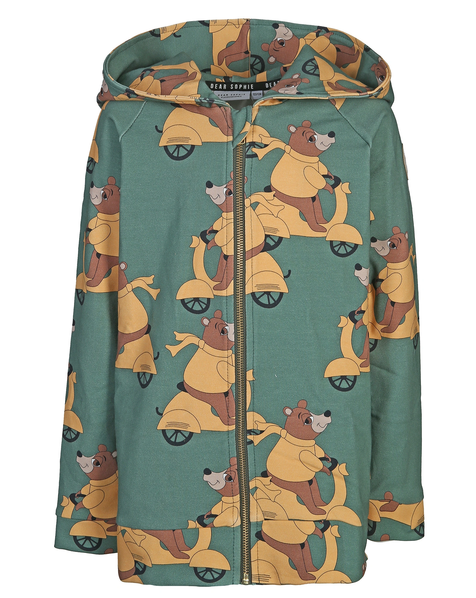Kapuzen-Sweatjacke MOTOBEAR in green