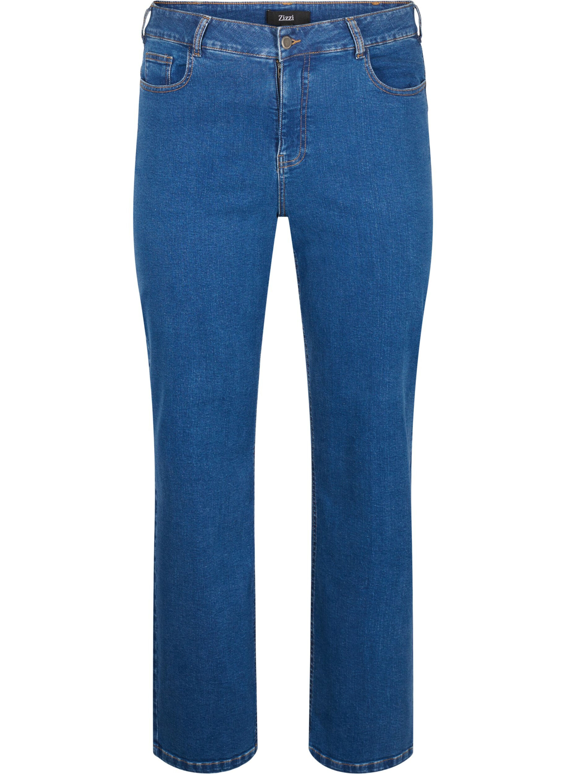 Højtaljede Gemma jeans med straight fit