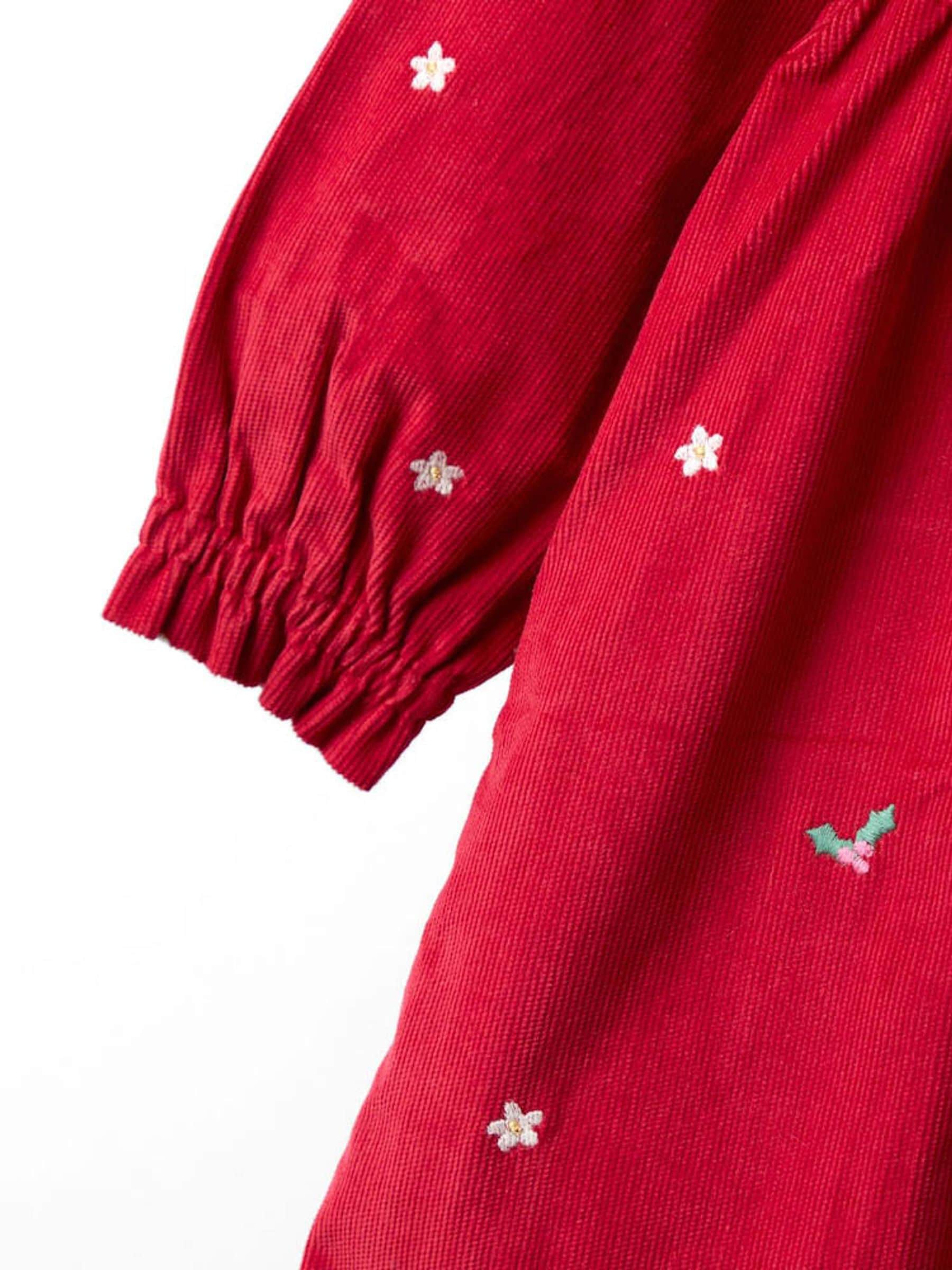 Roze - JoJo Maman Bébé Embroidered Collar Cord Dress