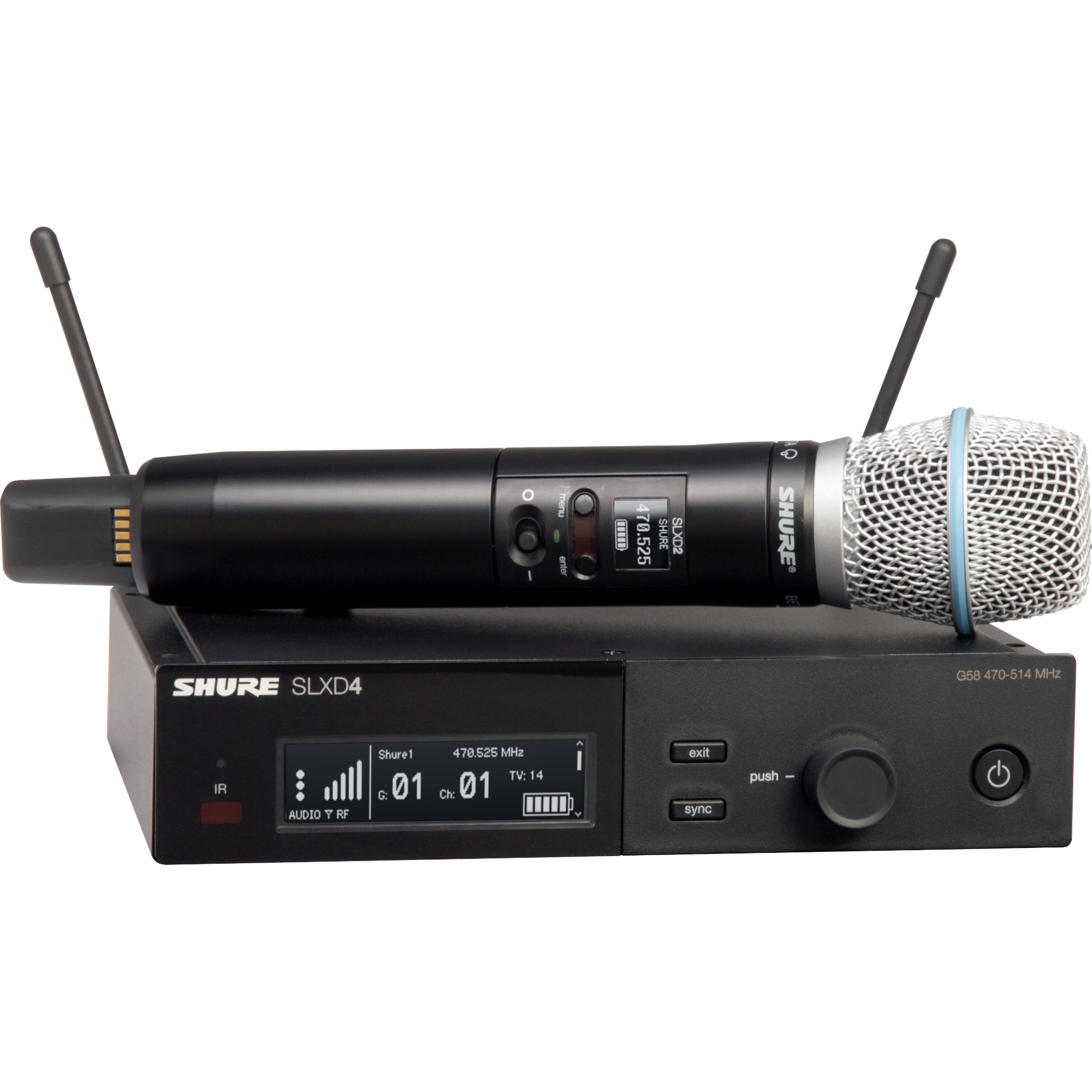 Shure SLXD24/B87A-L56 handheld draadloos (650 - 694 MHz)