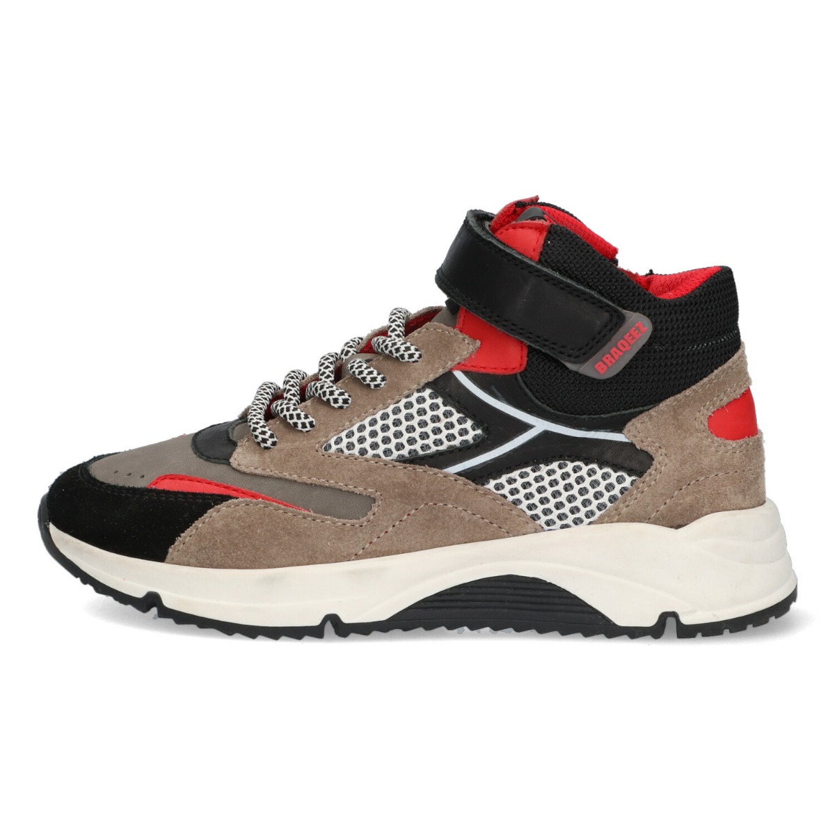 Fabio Flow - Hoge Sneakers Braqeez Rood