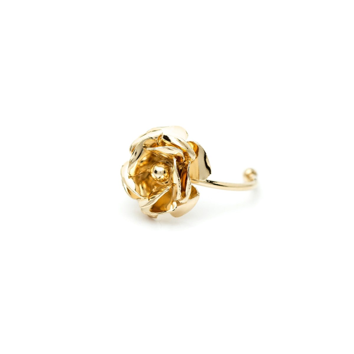 bague fleur doré à l'or fin - AGLAÉ