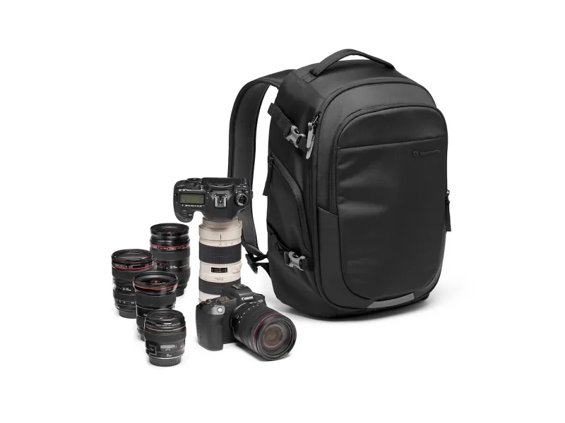 Manfrotto Advanced Gear III - Rygsæk til digitalt fotokamera med objektiver/notebook - syntetisk stof - sort