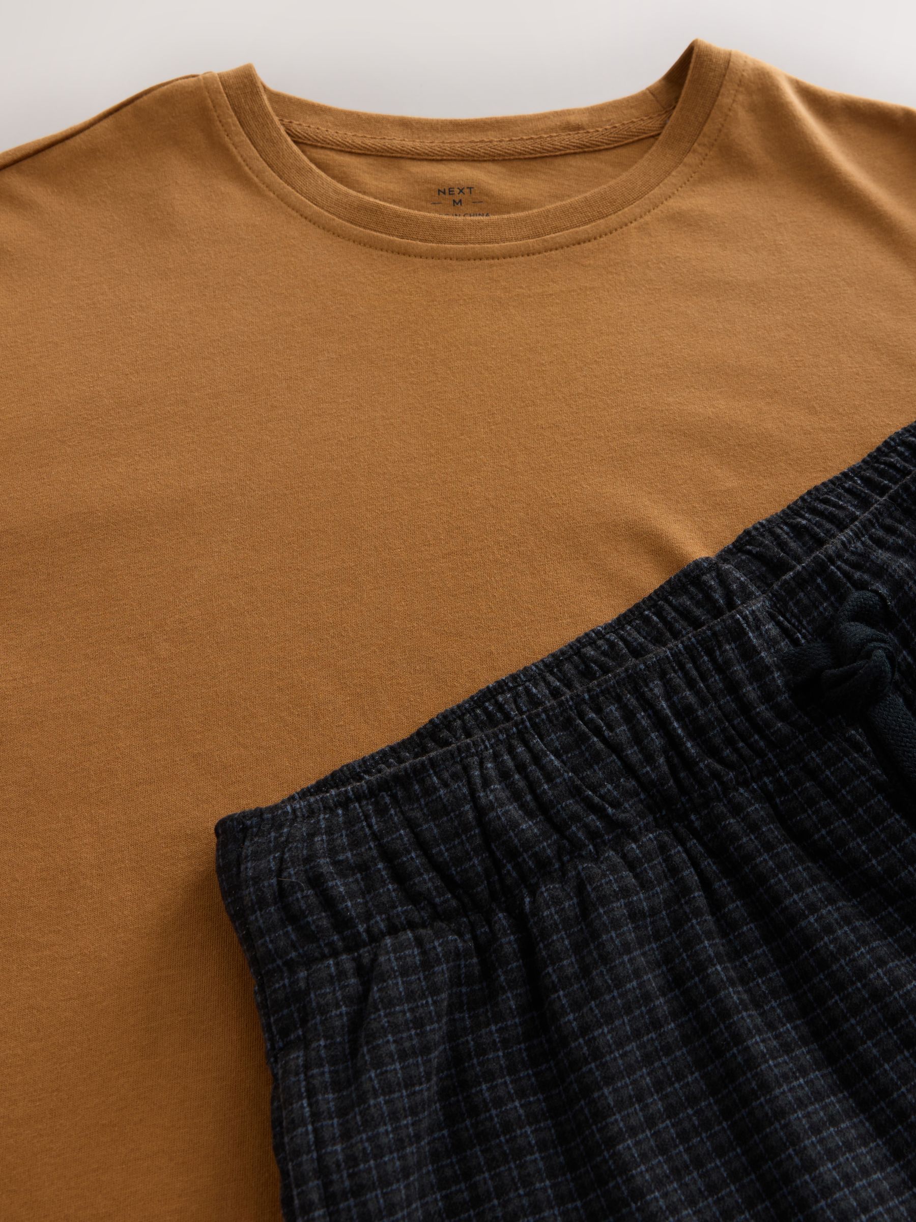 Marineblauw/oranje - Motionflex - Behaaglijke pyjama met lange mouwen