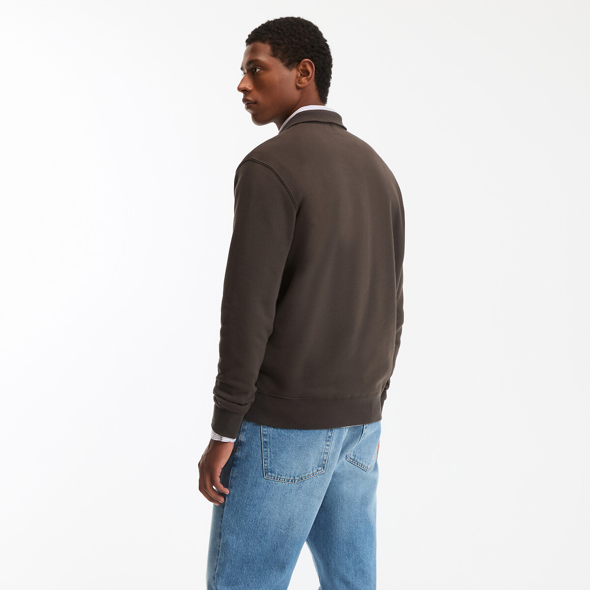 COLEÇÃO LA REDOUTE<br>Suéter com zíper e gola marinheiro