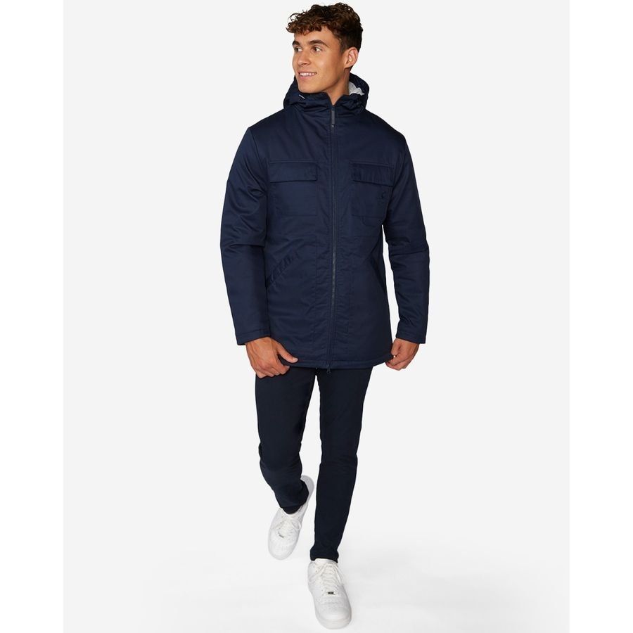 Liverpool Parka Manteau d'Hiver - Bleu Marine