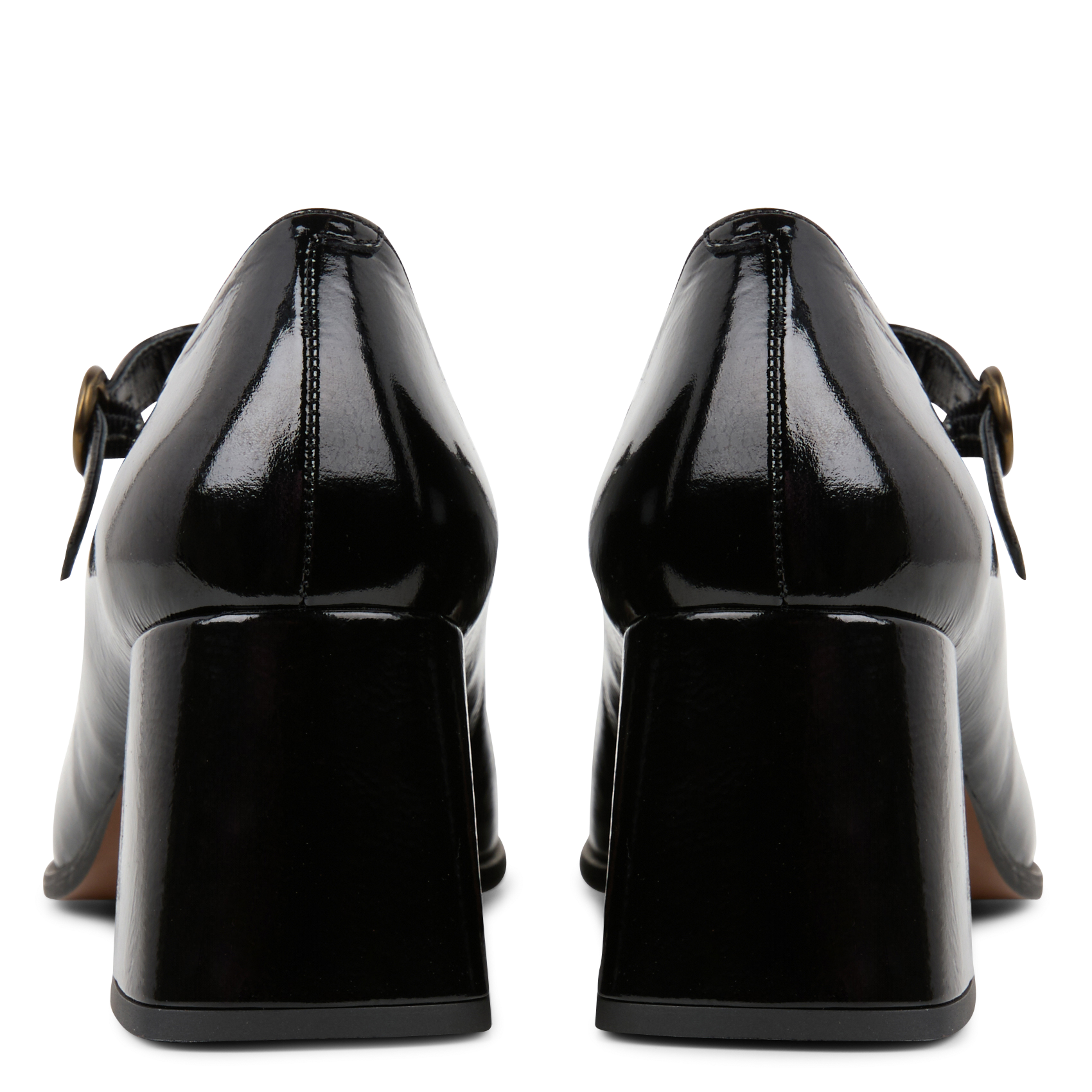 ARIA - Babies à talons en cuir | Noir