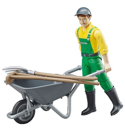 Bruder Figur - bwoRød - Landmand m. Tilbeh?r - 62610