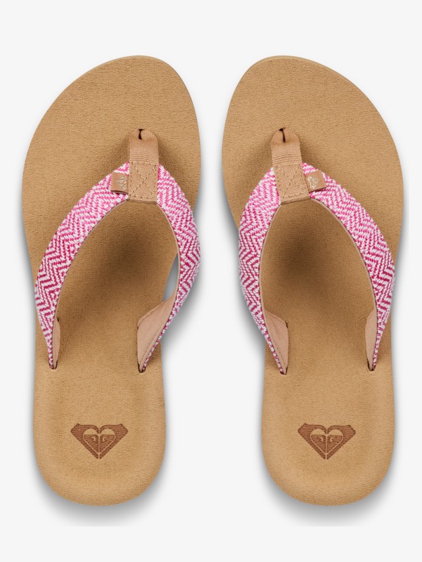 Porto Raffia Sandales Rouge Femme