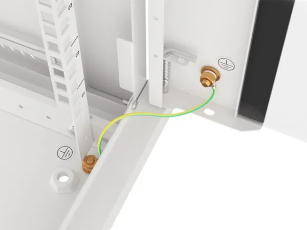 Lanberg - Rack kabinet - vægmonterbar - grå, RAL 7035 - 12U - 19