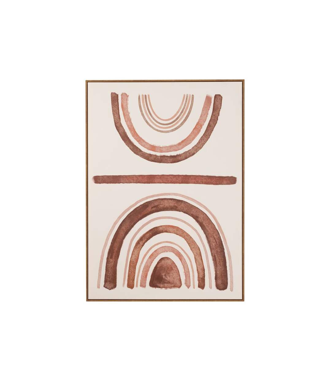 Paris Prix - Toile Imprimée tracé De Lignes 100x140cm Beige