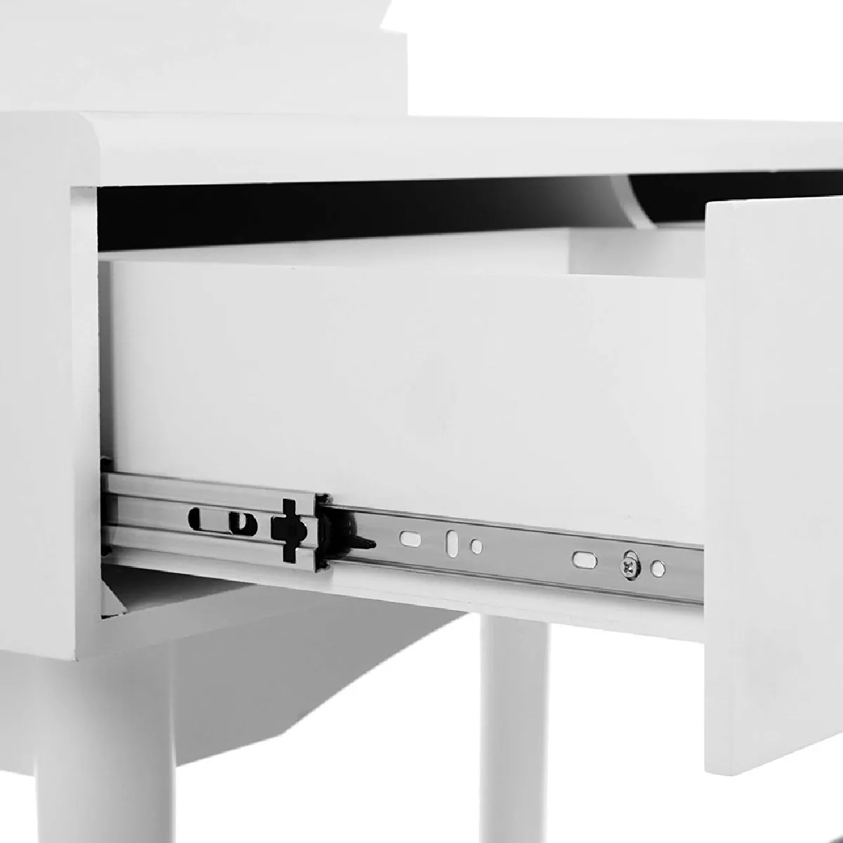 Selsey Coiffeuse avec tabouret Derra - Blanc
