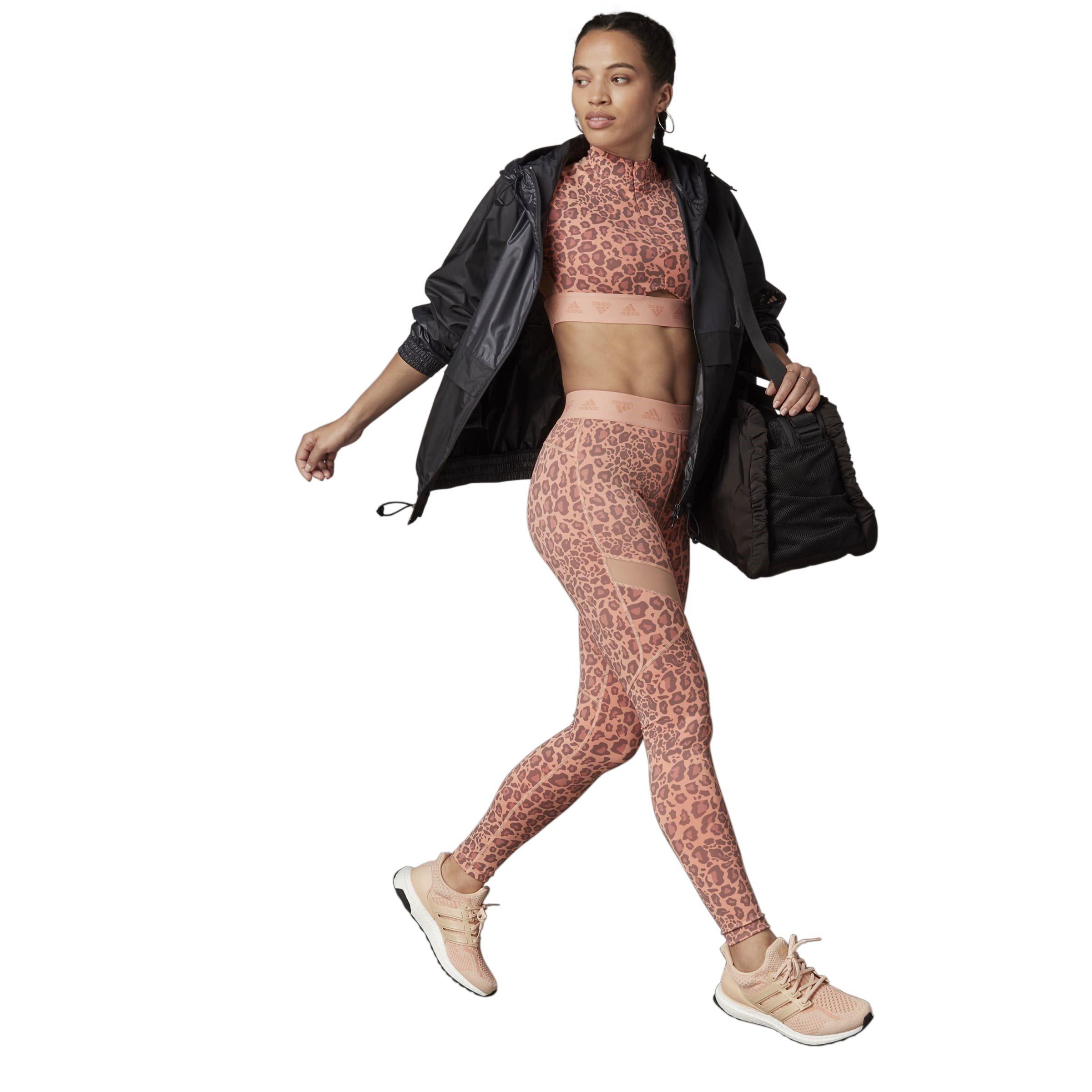 adidas Hyperglam Crop Zip Tee Womens