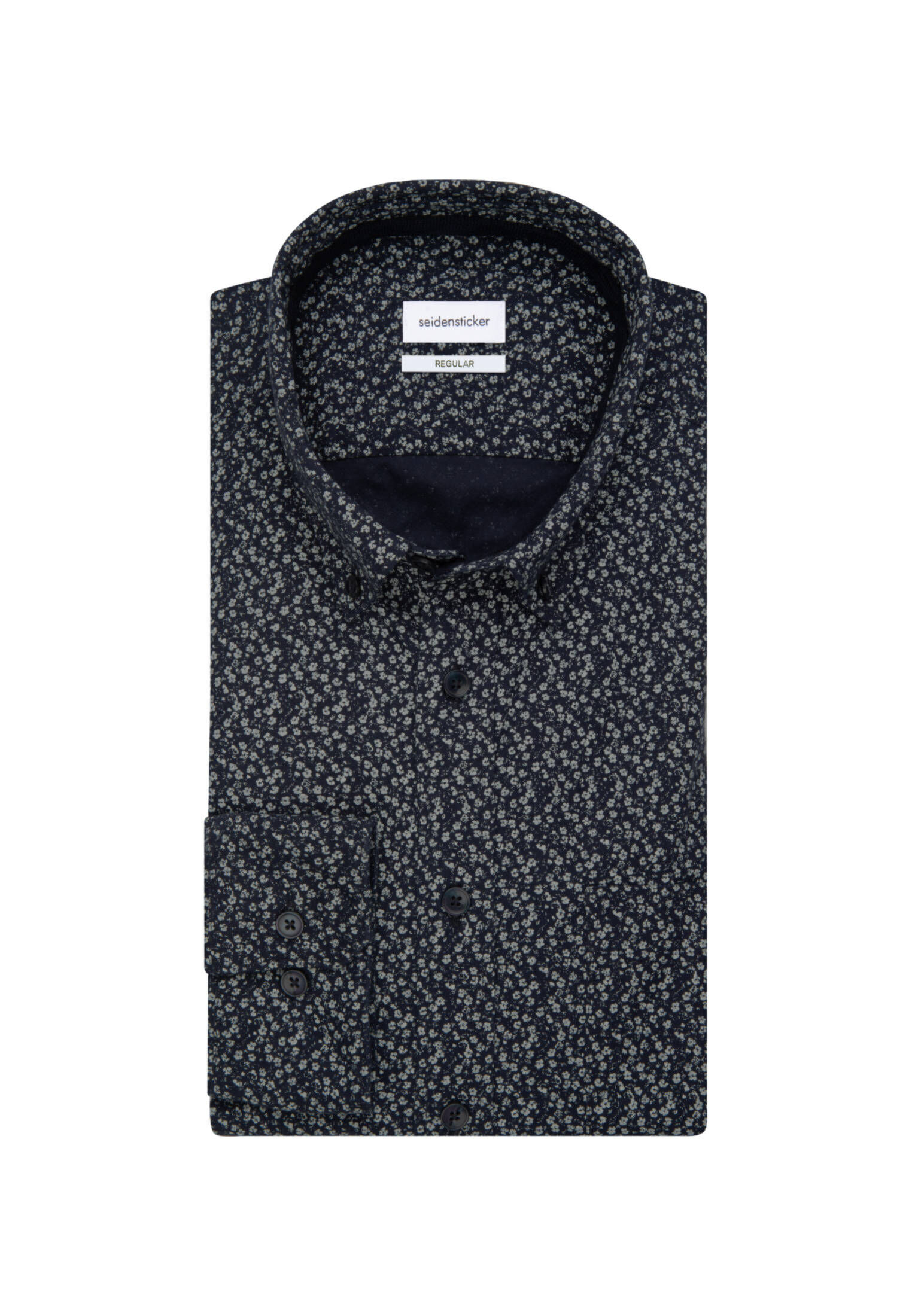 Seidensticker| Herren Casual Hemd Schwarze Rose