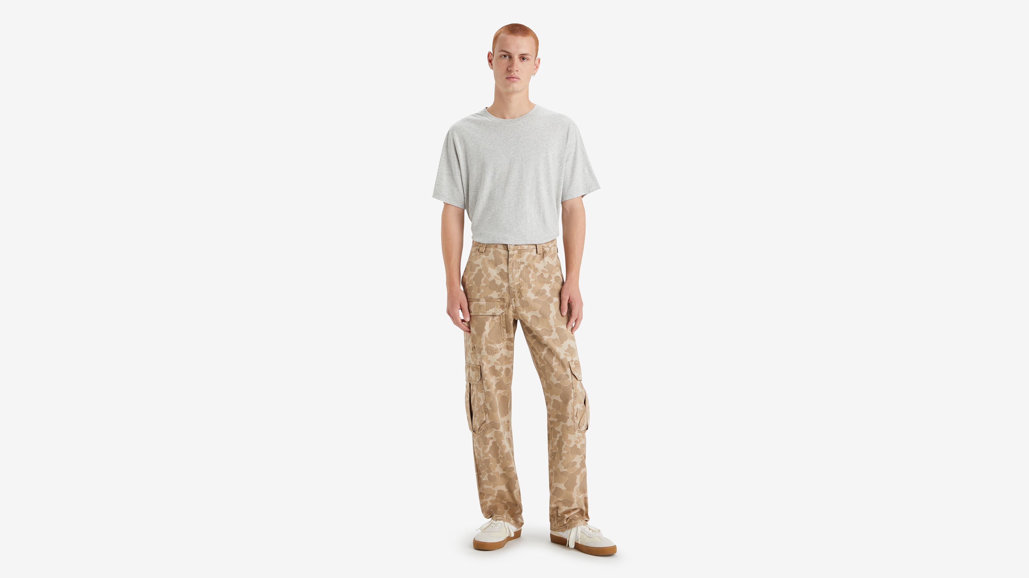 Pantalon Stay Loose Cargo - Safari Classic Duck Camo Print - Beige
