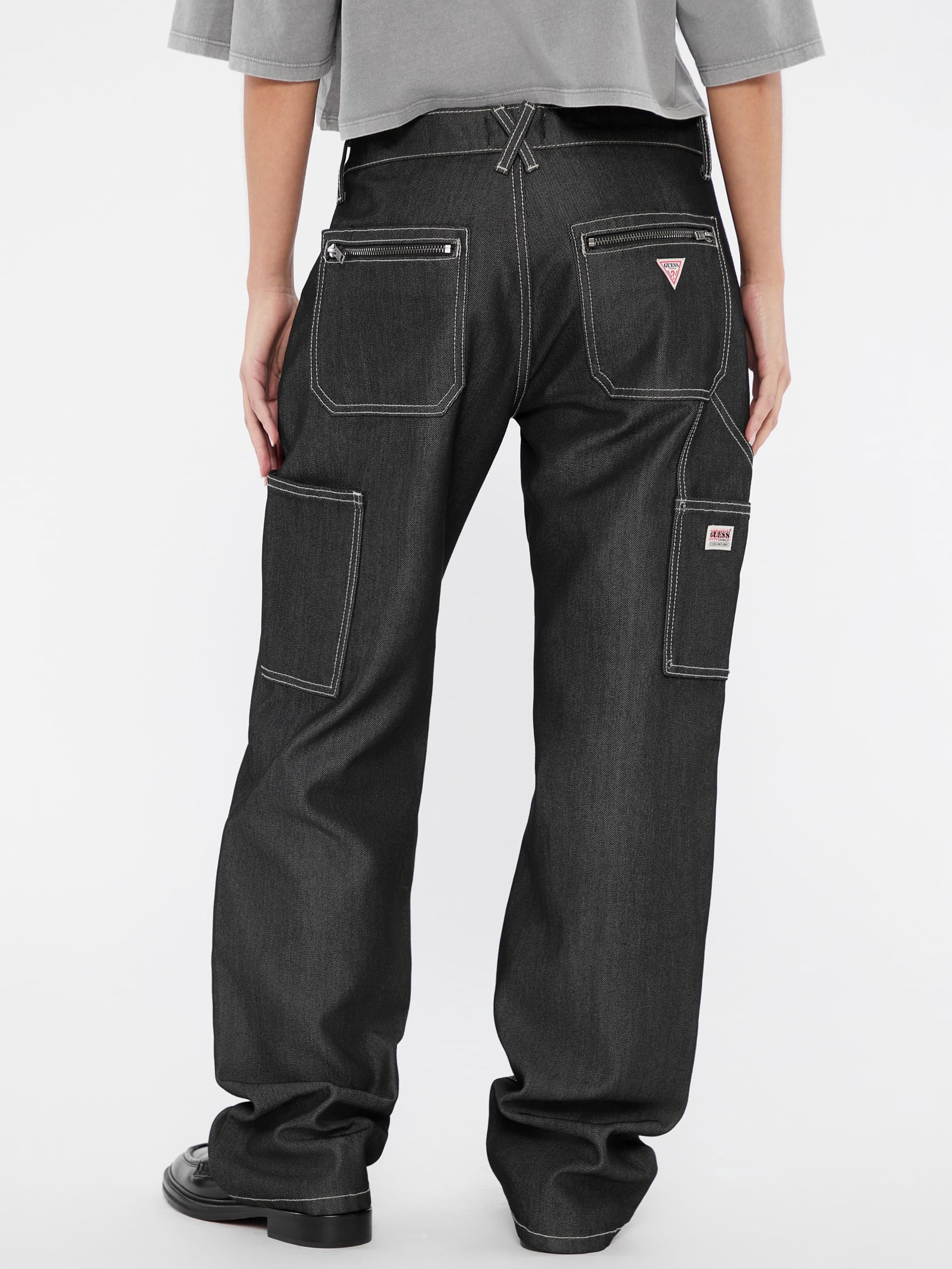 Calça jeans GUESS Originals Metallic Zip Carpenter