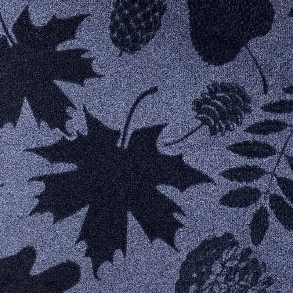 Deurmat Leaves Shadow antraciet - 40x60 cm