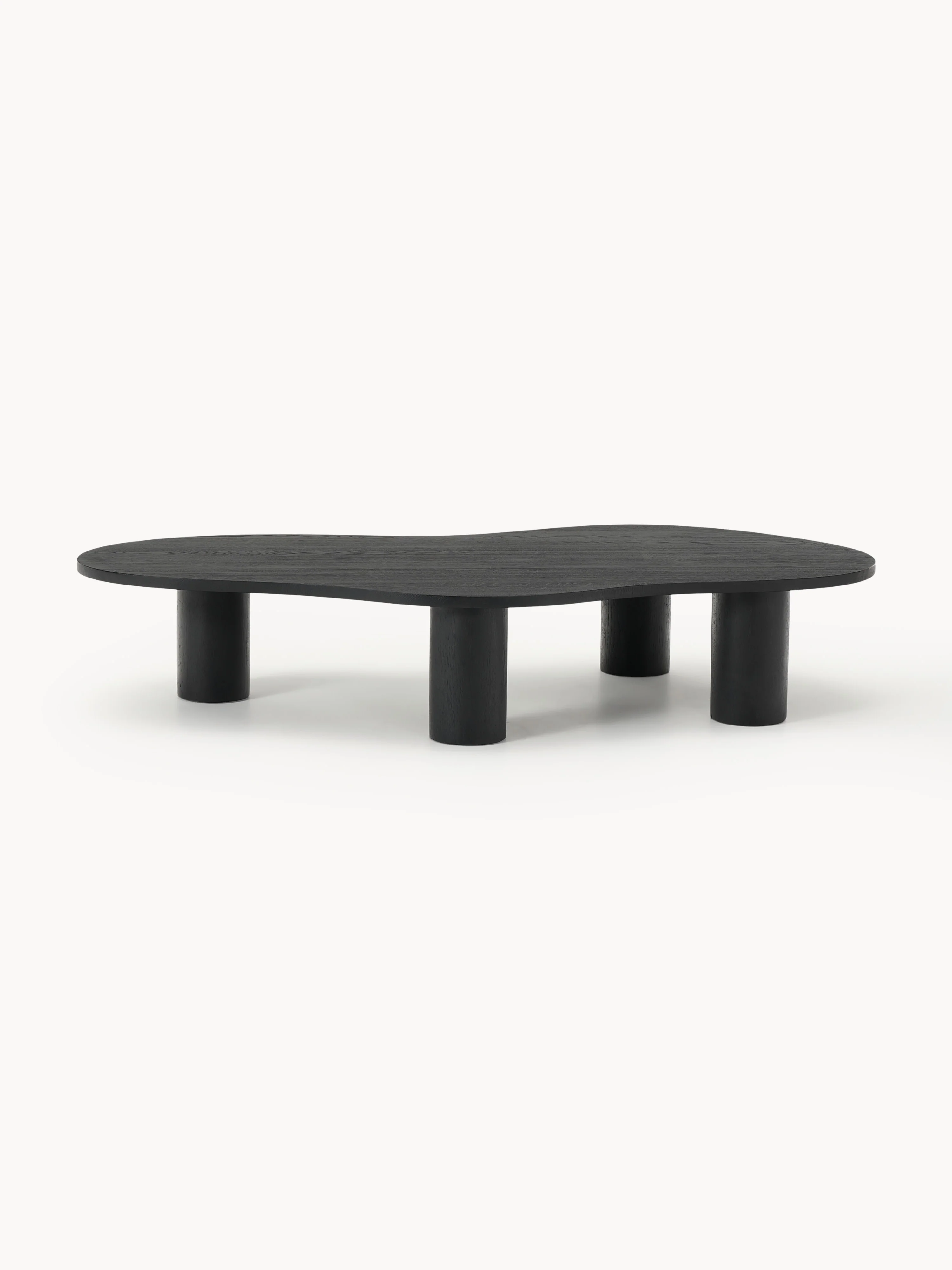 XL salontafel Didi van eikenhout in organische vorm