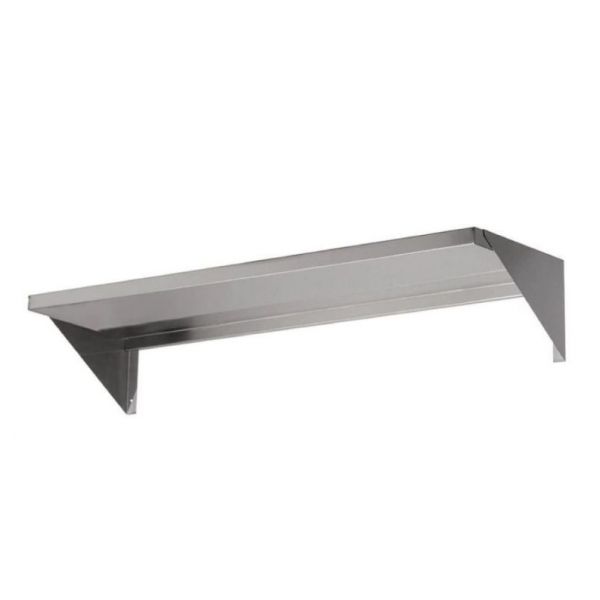 Olitrem Prateleira em Aço Inox Lisa com Suporte 1000x300x30mm