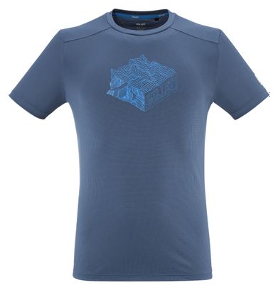 T-shirt Millet Kamet Map Bleu Homme
