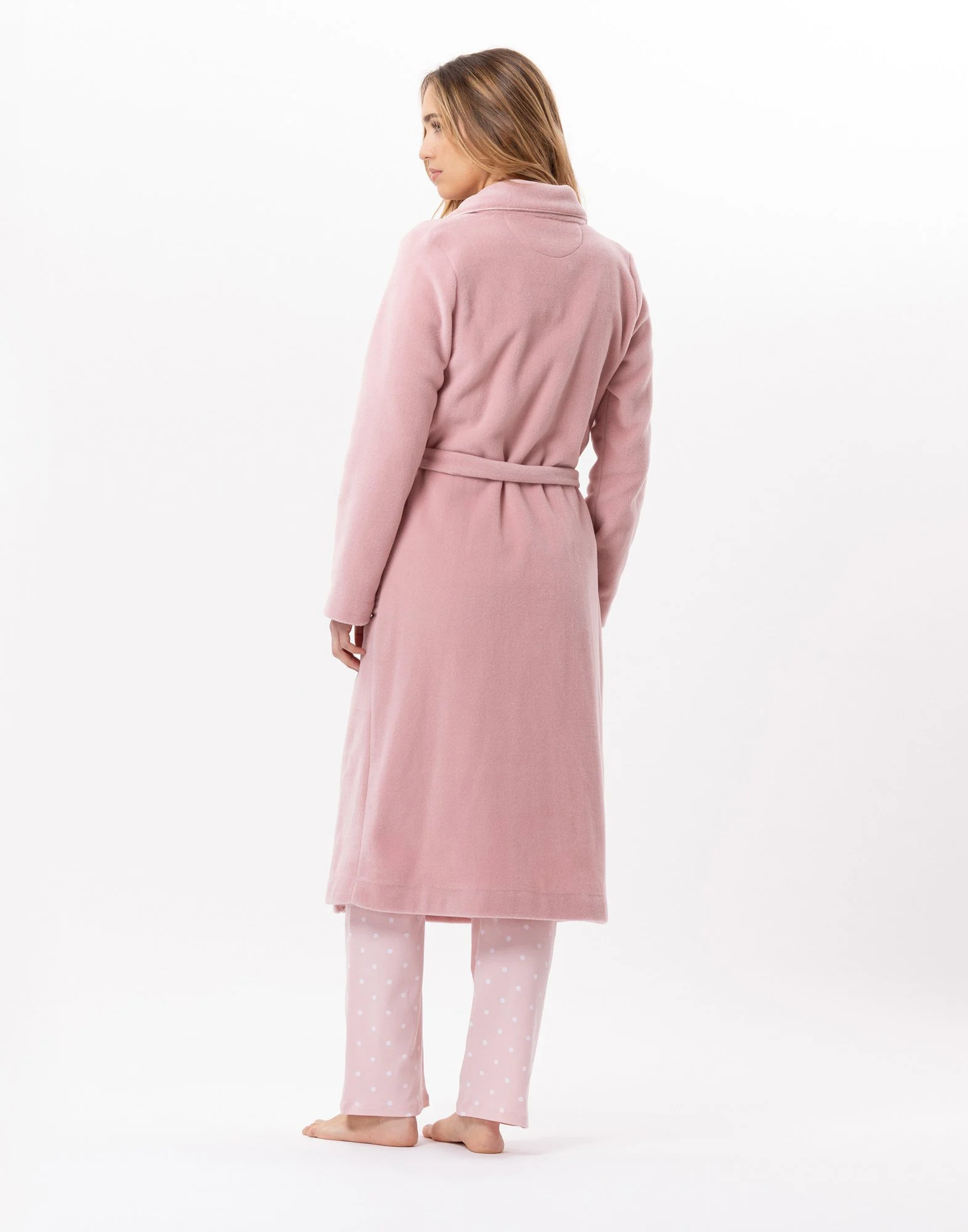 ESSENTIEL 865 - Peignoir en polaire | Rose