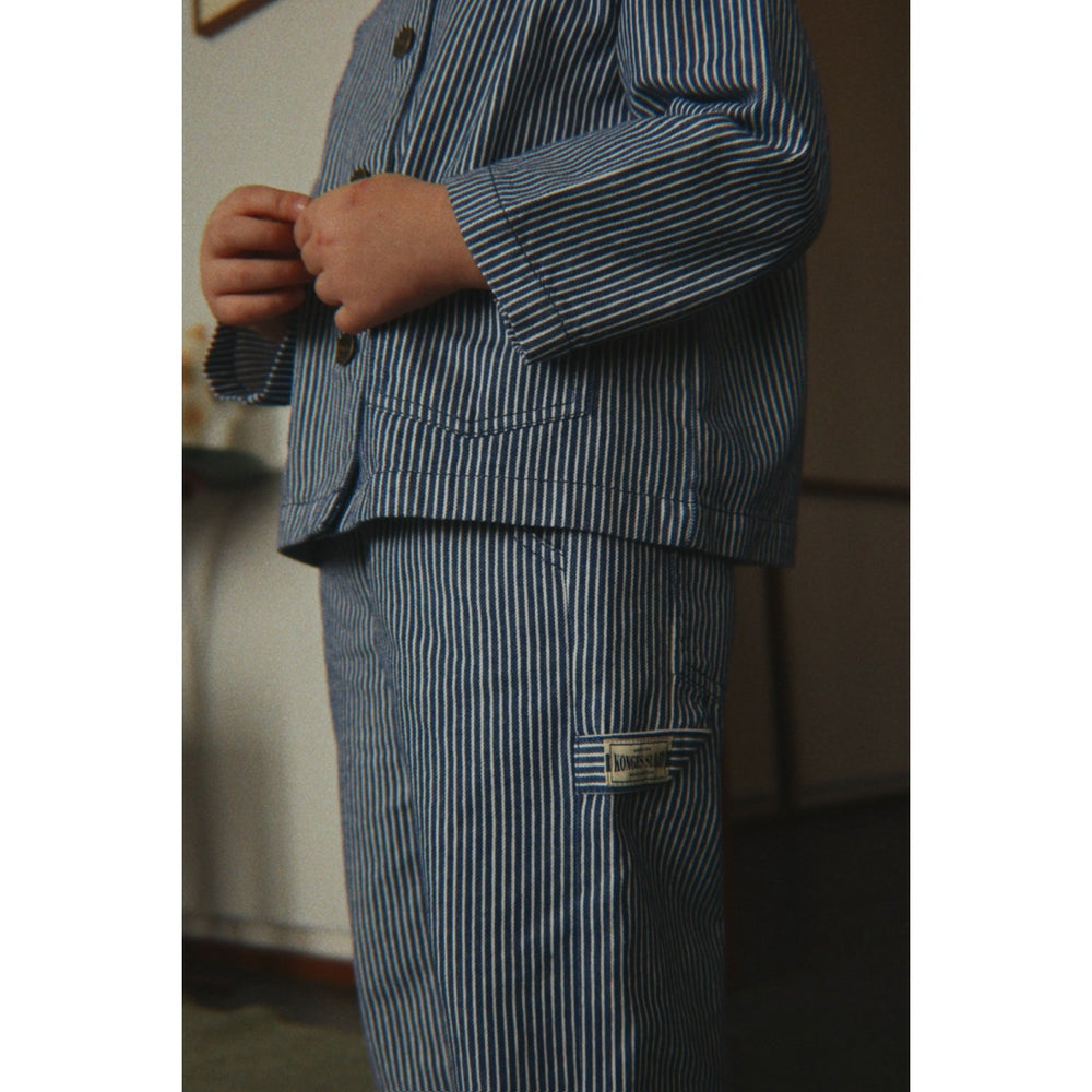 Køb Konges Sløjd Blue Stripe Luc Skjorte Jakke Gots