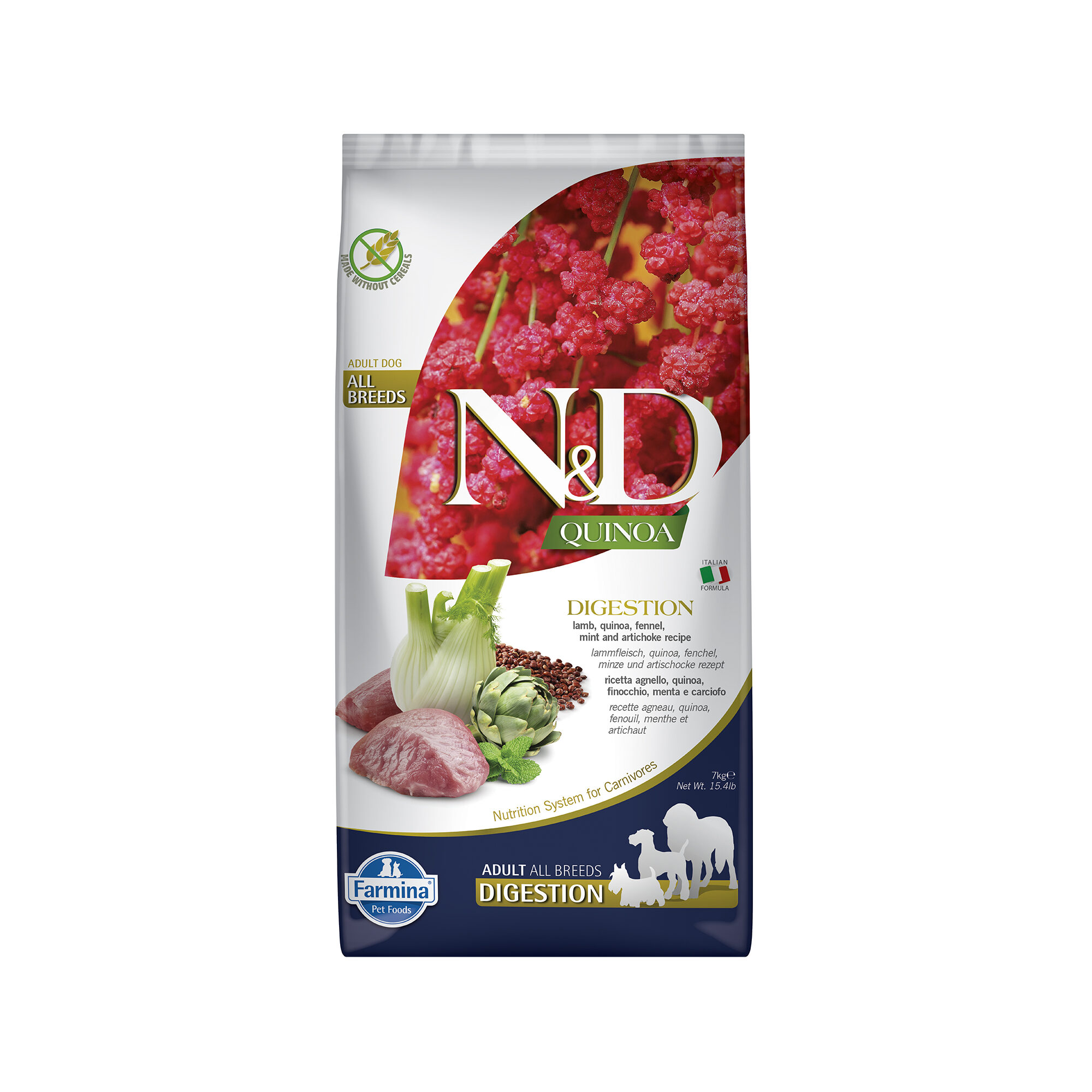 Farmina N&D Quinoa Digestion Adult Hondenvoer - Lamb