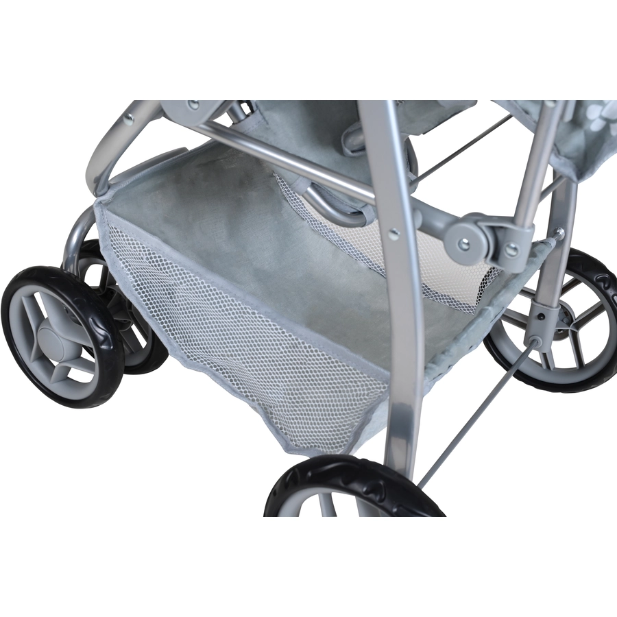 knorr toys® Zwillingspuppenwagen Milo - dark blue blau