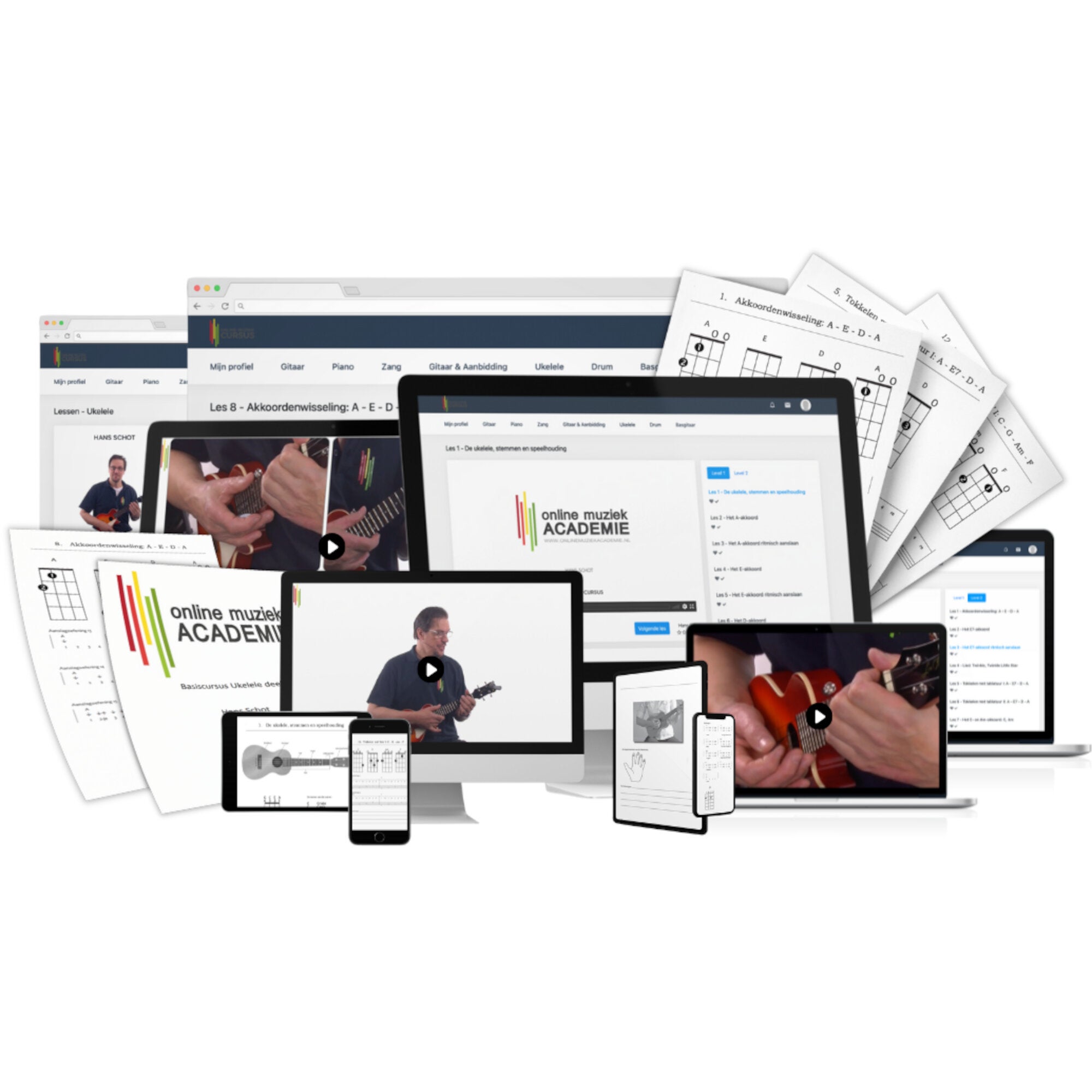 Online Muziek Academie Cursus Ukelele (30 lessen)