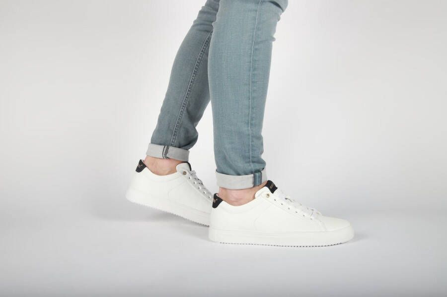 Blackstone ROGER LOW RM50 White Black Sneaker (low) Heren White