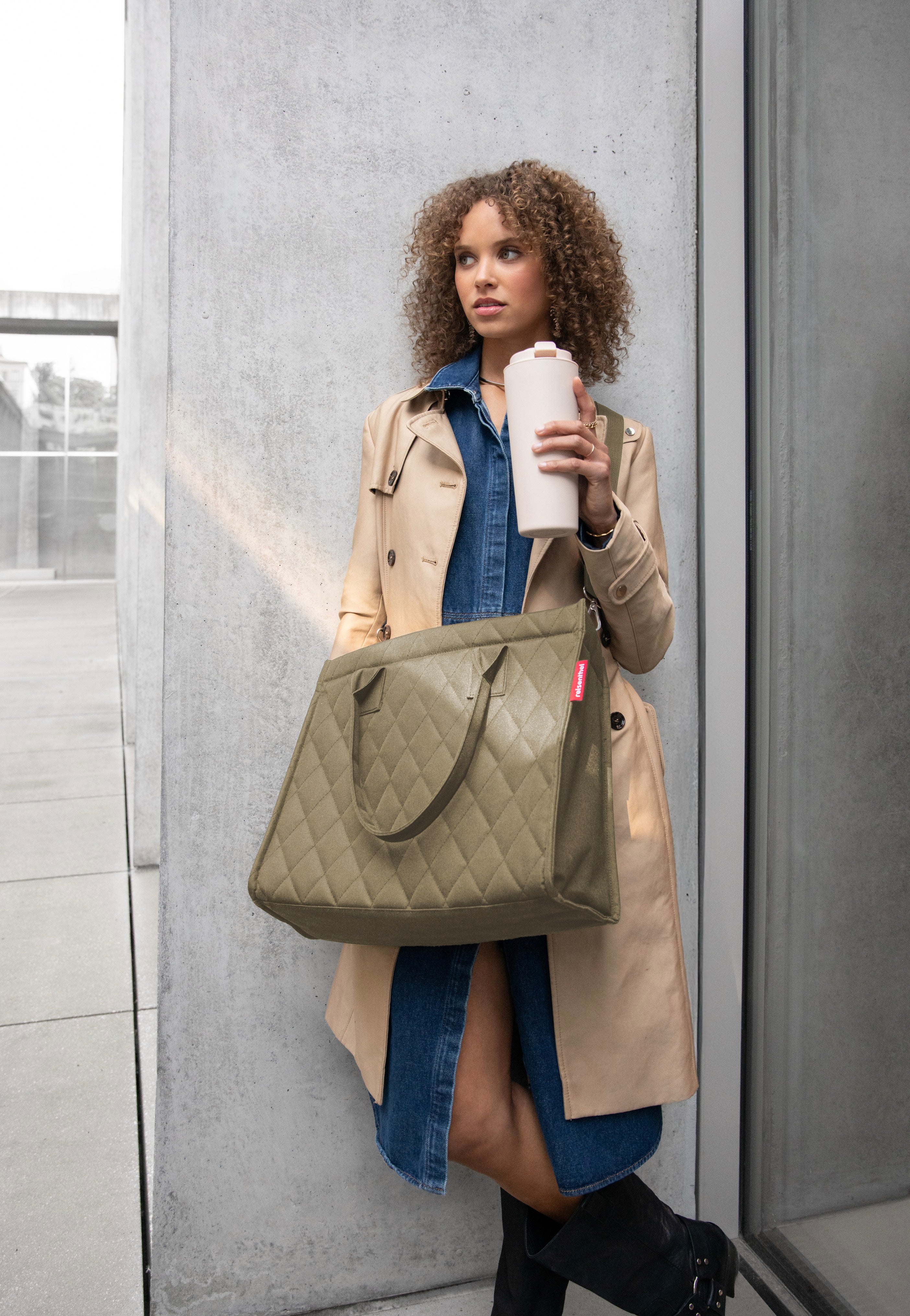 Daily Shopper Business Rhombus Olive - Shopper