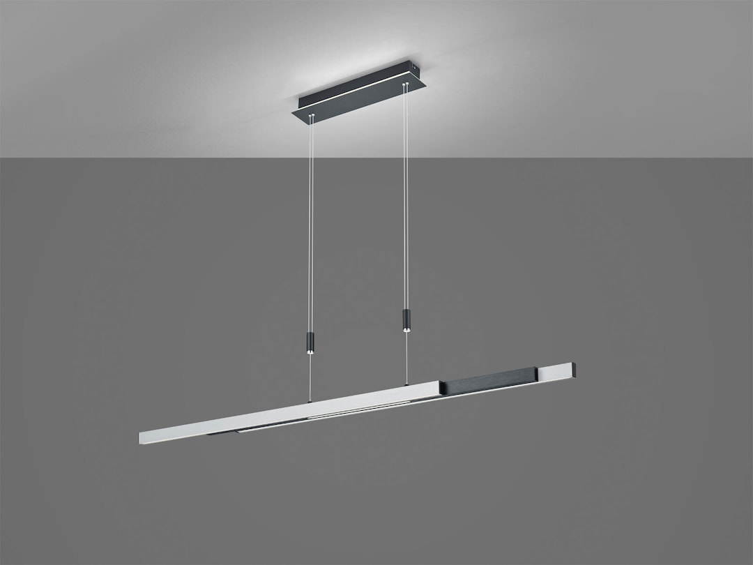 casaNOVA LED Balkenpendel LAETITIA 114-180 cm schwarz