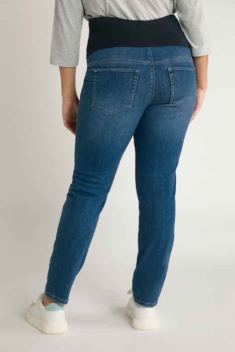 Bellieva-Jeans Sammy, extrabreiter Elastikbund, Stretch, Biobaumwolle