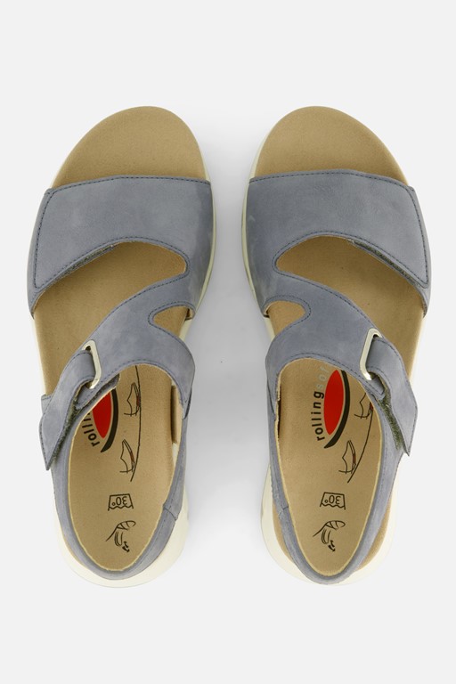 Gabor Sandalen blauw Nubuck