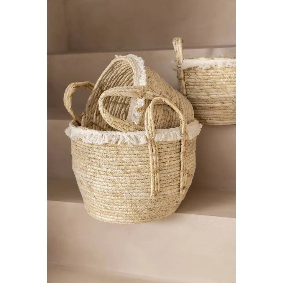Mand Pablo L - naturel - stro - 32xØ33,5 cm