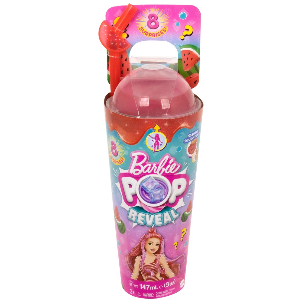 Barbie Pop Reveal Fruchtserie – Puppe und Überraschungen mit Wassermelonenduft