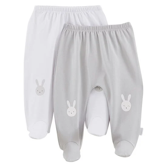 Lot 2 leggings Lapin Câlin   Gris        de               P'tit bisou