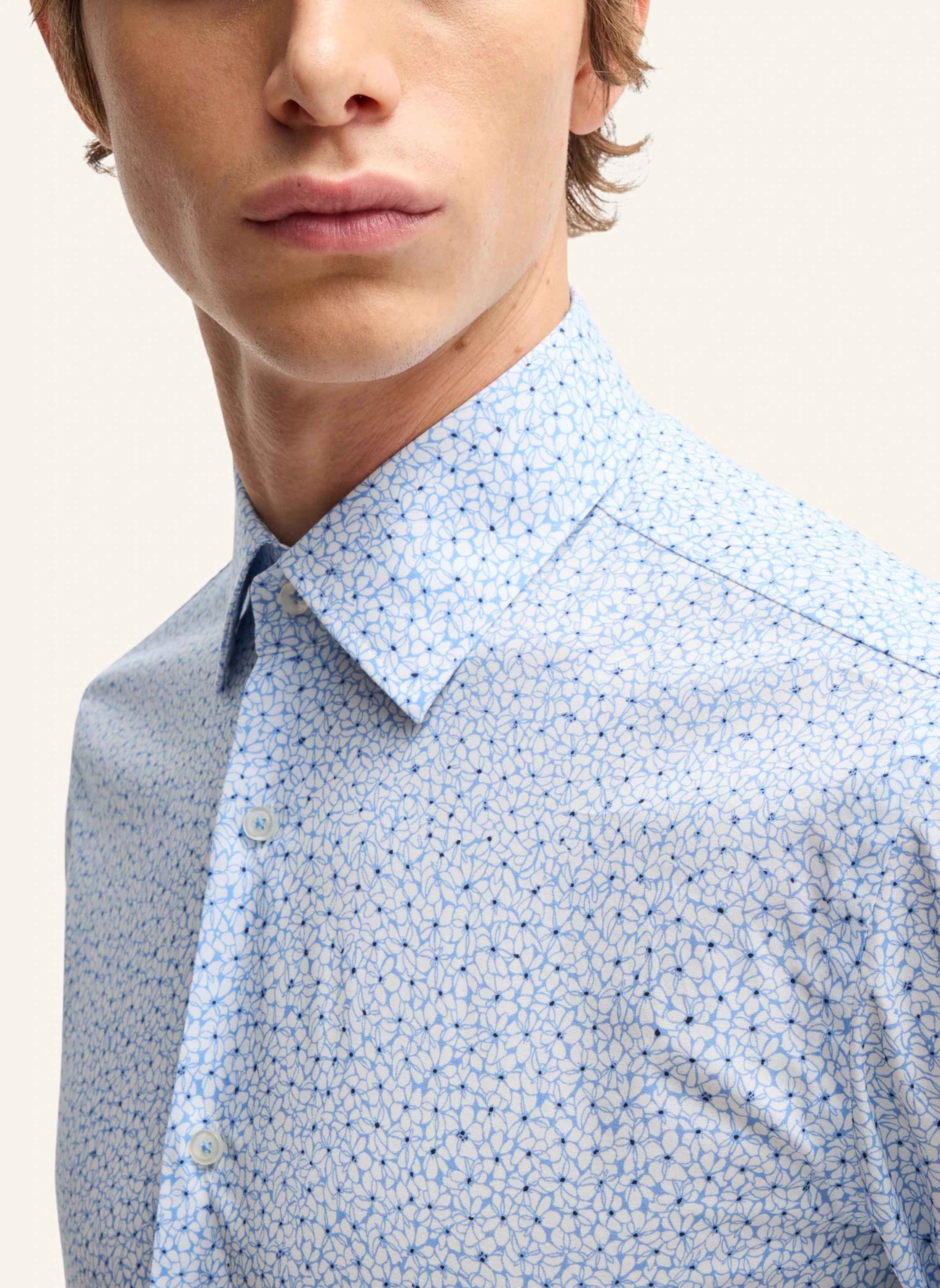 BOSS Business Hemd H-HANK-KENT-C1-214 Slim Fit