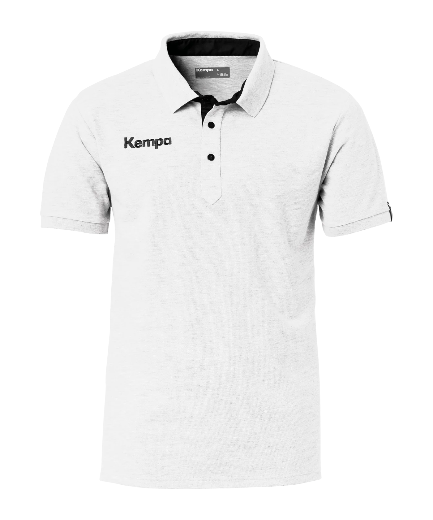 Kempa Prime Polo Shirt Weiss Schwarz F07