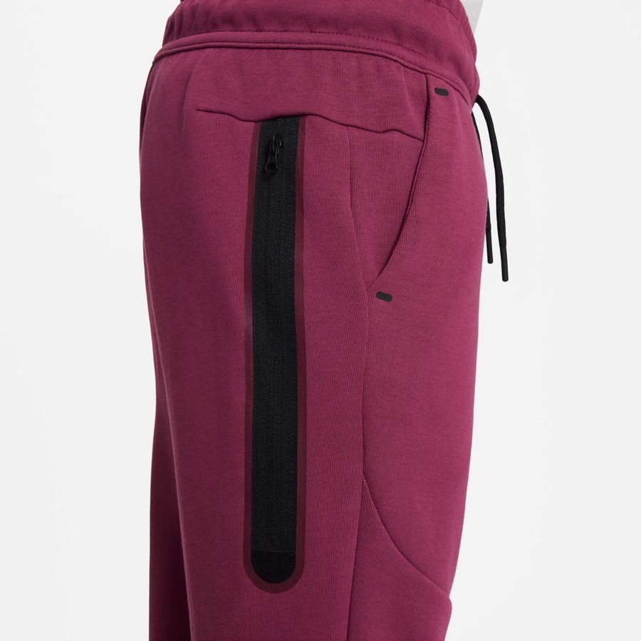 Nike Bas de Survêtement NSW Tech Fleece - Bordeaux/Noir Enfant
