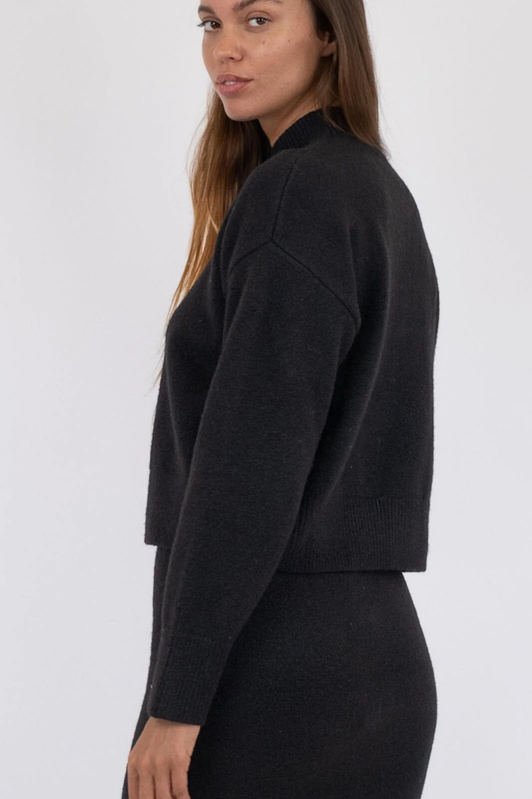 Neo Noir Paulina Knit Blouse black