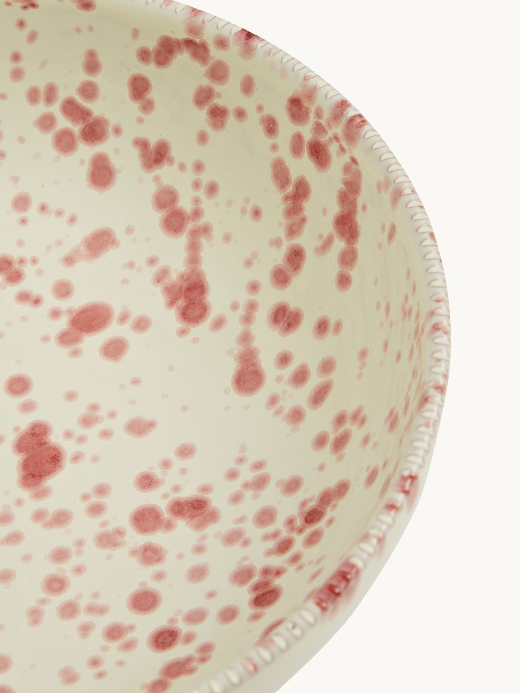 Hot Pottery Set of 4 Splatter Pasta Bowls