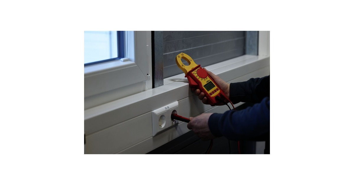 WihaStroomtang tot 1.000 V AC, CAT IV meetapparaat  (Rood/geel)